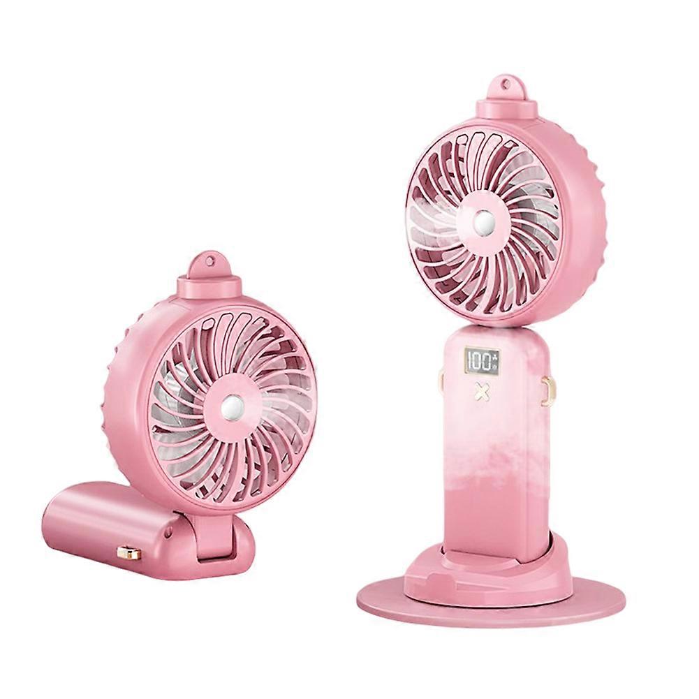 Handheld Mini Fan Portable Digital Display Cooling Fan with Tank Low Noise Spray Fan