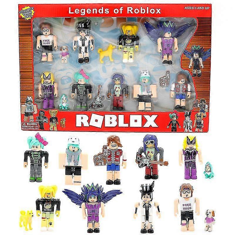 Virtual World Roblox Building Block Doll World Random Combination 9 Figures