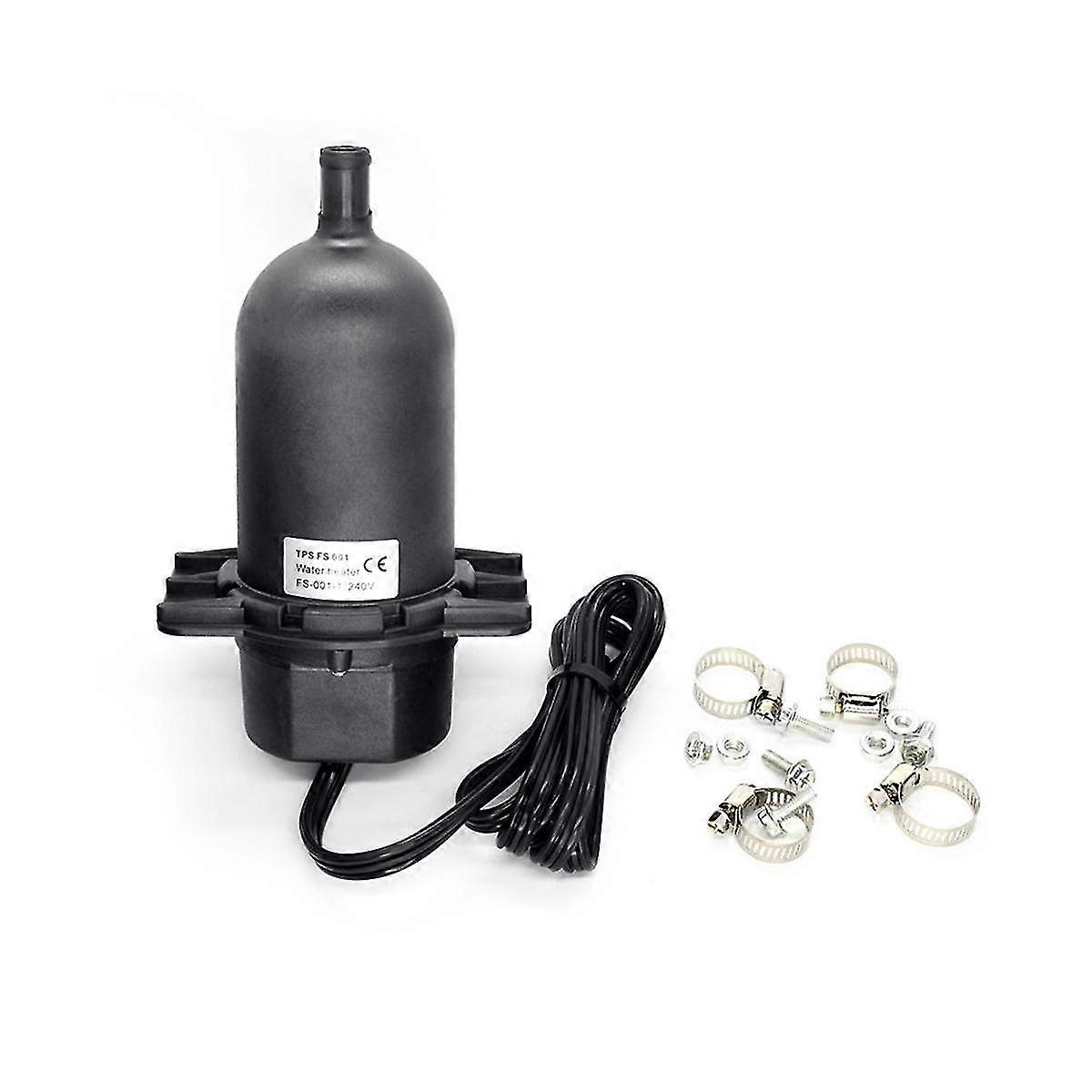 Engine Block Heater ,Self-Circulation Engine Water Heater Black Preheater for Generators Trucks Gas Engines 240V - 500W