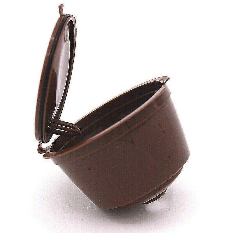 4Pcs Refillable Coffee Capsule Cup Reusable Filter Pod For Dolce Gusto Nescafe