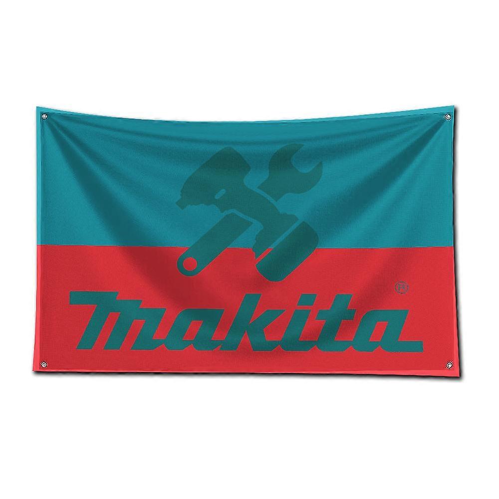 3x5 ft Makitas כלים דגל פוליאסטר באנר הדפסה דיגיטלית למוסך אמנות קיר קישוט הדלת בחוץ עם גרומט פליז