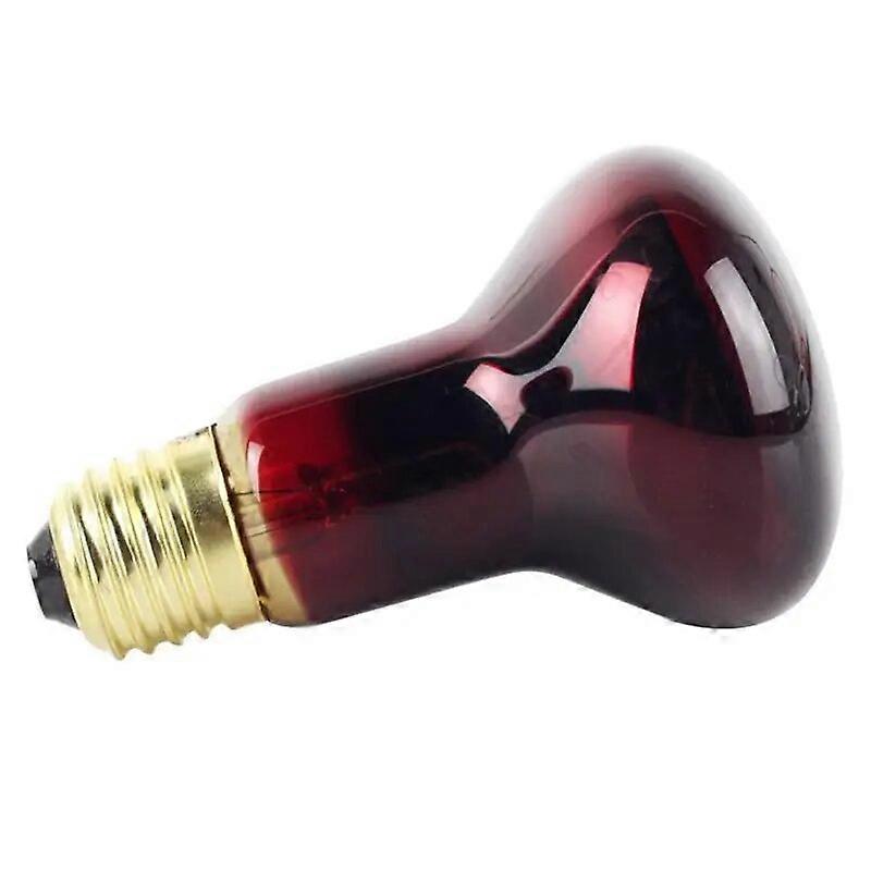 60W / 100W Pet Heating Lamp Infrar ed Ceramic Emitter Heat Light Bulb Pet Brooder Reptile Lamp 220-240V LED Red Reptile Night