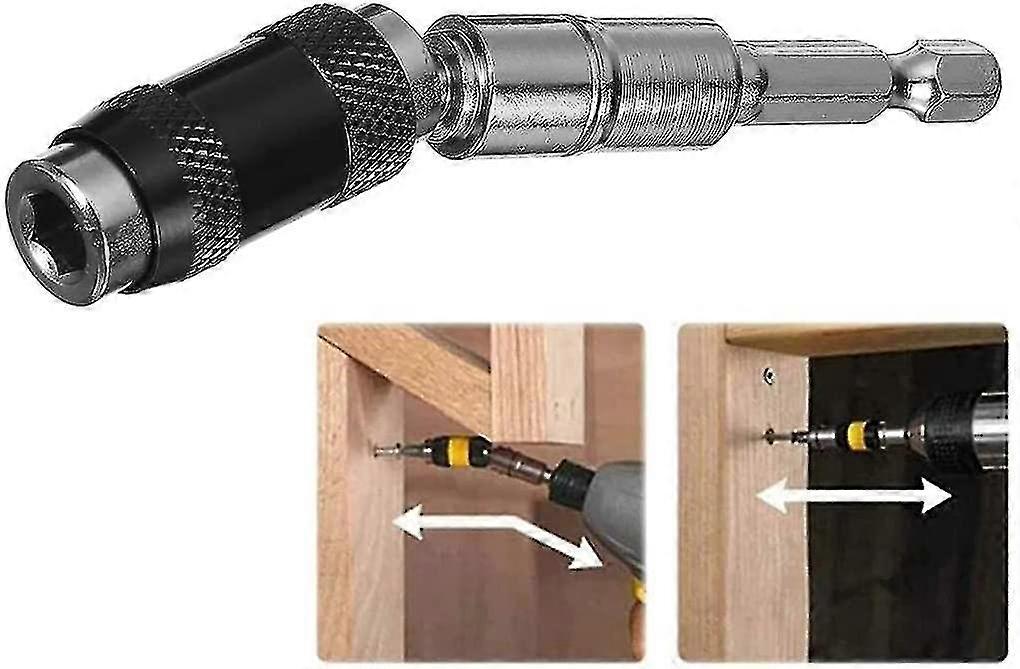 Bit Holder Swivel Magnetic Spindle Drill Bit Hex Shank Magnetic Extension Bit Holder 20 Screw Drill Bit Extension Magnetic Swivel Screwdriver Bit Tip