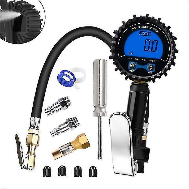 Heavy Duty Digital Tire Pressure Gauge For 0.1 Resolution Automatically Open( Size : Kit 2 )