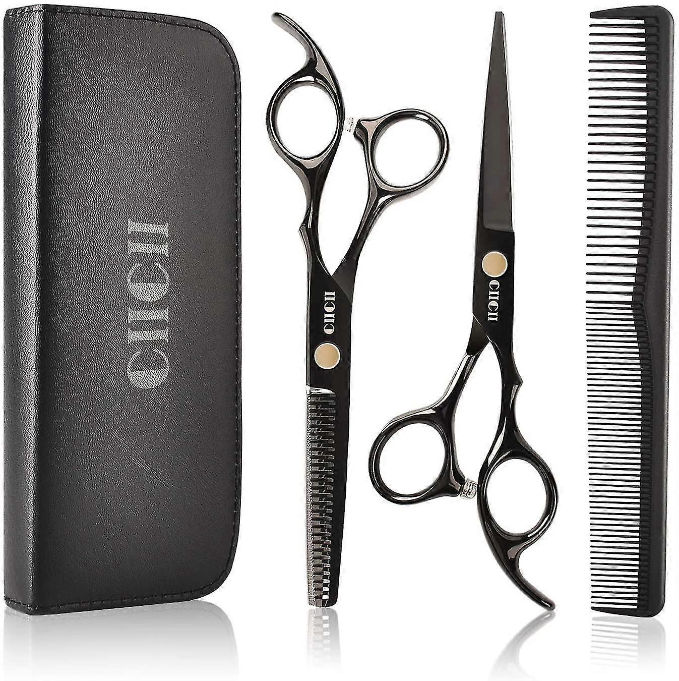 Hair Cutting Scissors Shears Kit, Professional Hairdressing Scissors Set ,hair Beard Trimming Shaping Grooming Thinning Shears