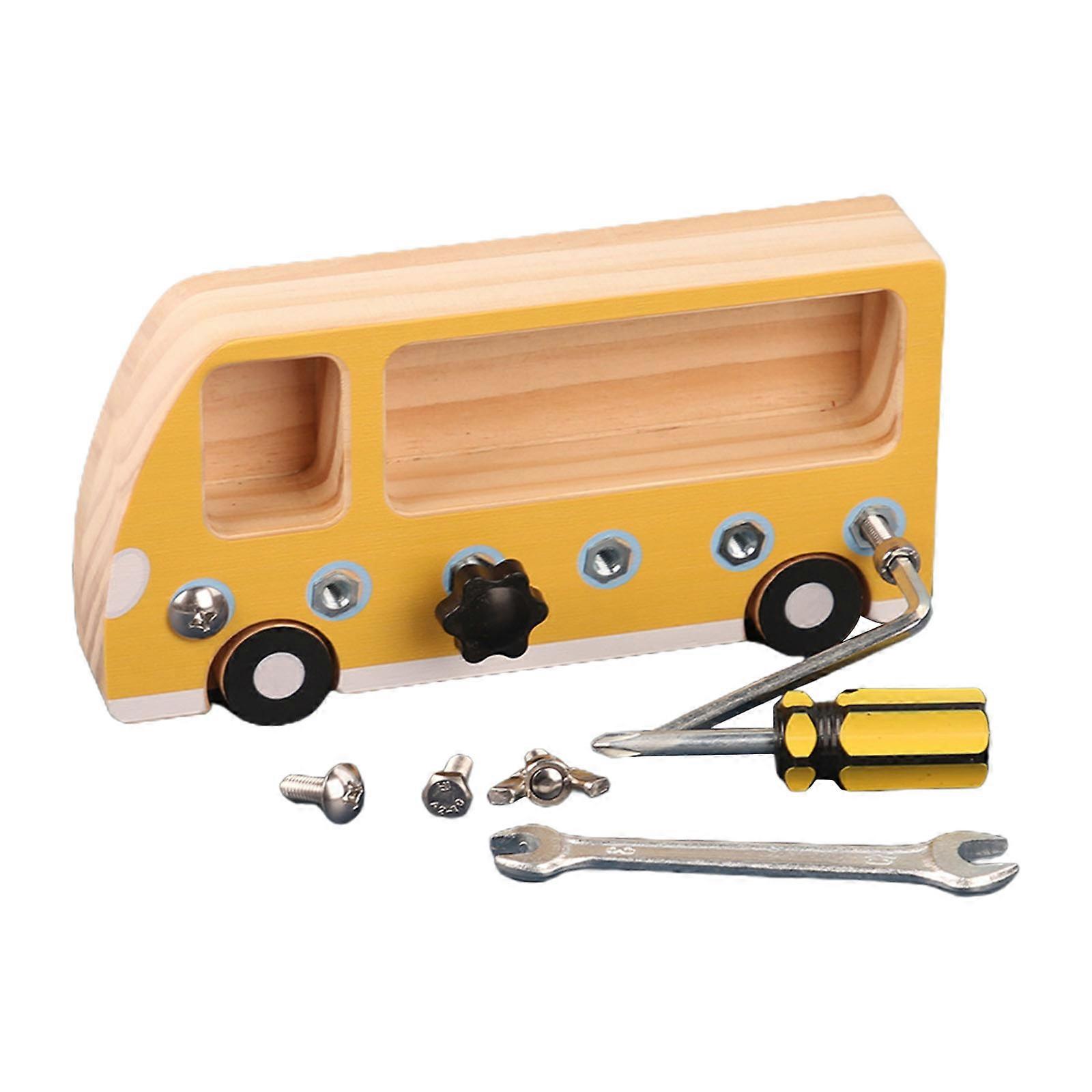 Engineering Block Busy Board Interactive 3D Puzzle Toolbox for w/ Screwdriver Screws Simulation Tool Set Kids Party Favo