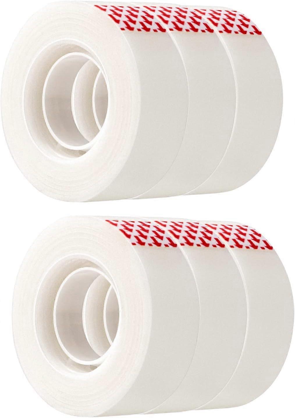 Basics 6 Pack Clear Matt Repair Tape Refill Pack 3/4" x 25yds