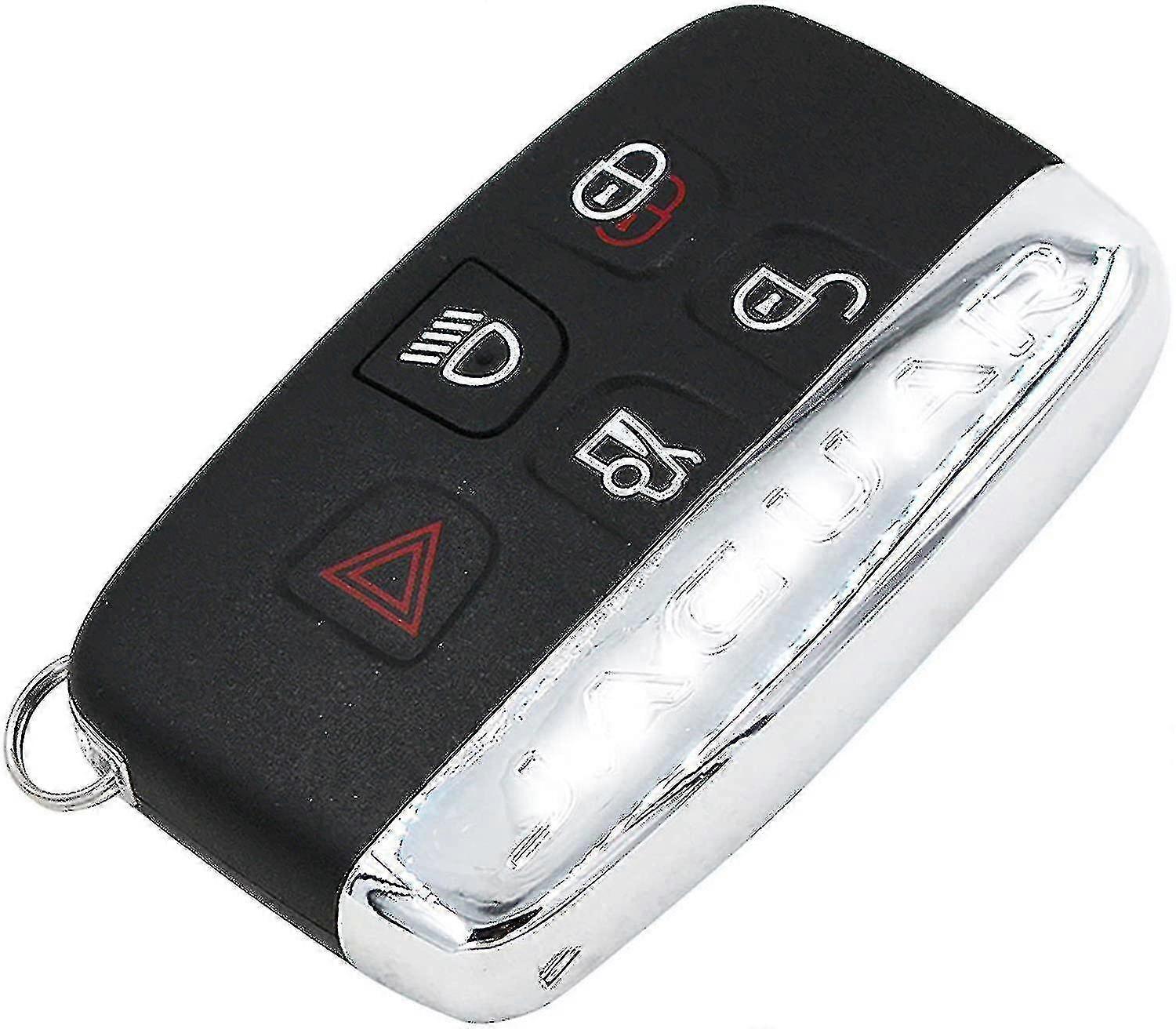 5 Button Remote Car Key Shell Case Replacement For Jaguar Xe Xf Xj Xk