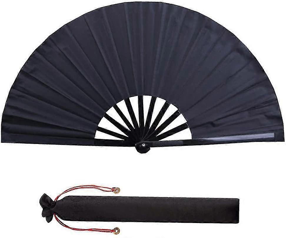 Folding Fans Chinese Tai Chi Folding Fan Handheld Fan Vintage Retro Kongfu Fan For Dancing Party Wedding