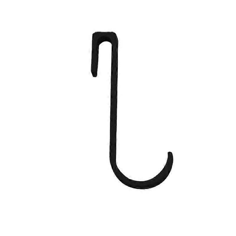 6 Pcs J Shaped Hook Snap On Hook Stainless Steel Hanger Clip-on Hook Wire Rack Hook Hanging Sink Grid Hook for Kitchen