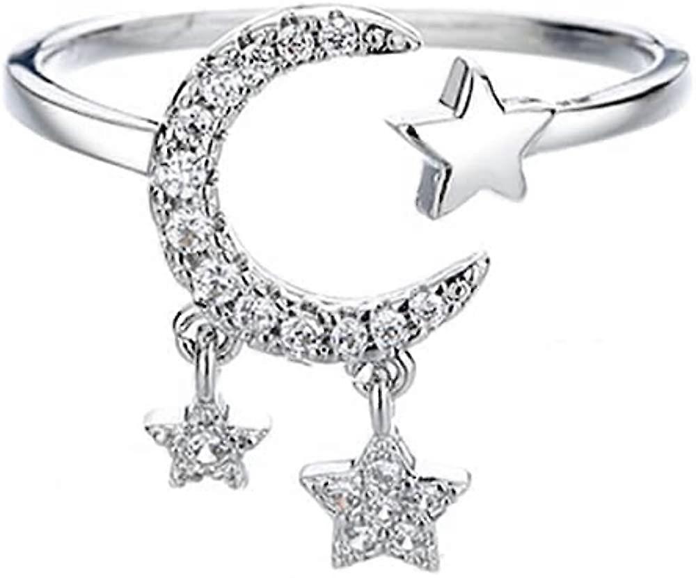 Open Rings for Women Cubic  Dangle Tassel Adjustable