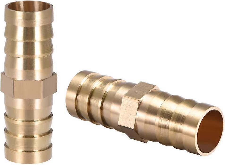 2 Pcs 16mm or 5/8" ID Brass Barb Splicer Fitting