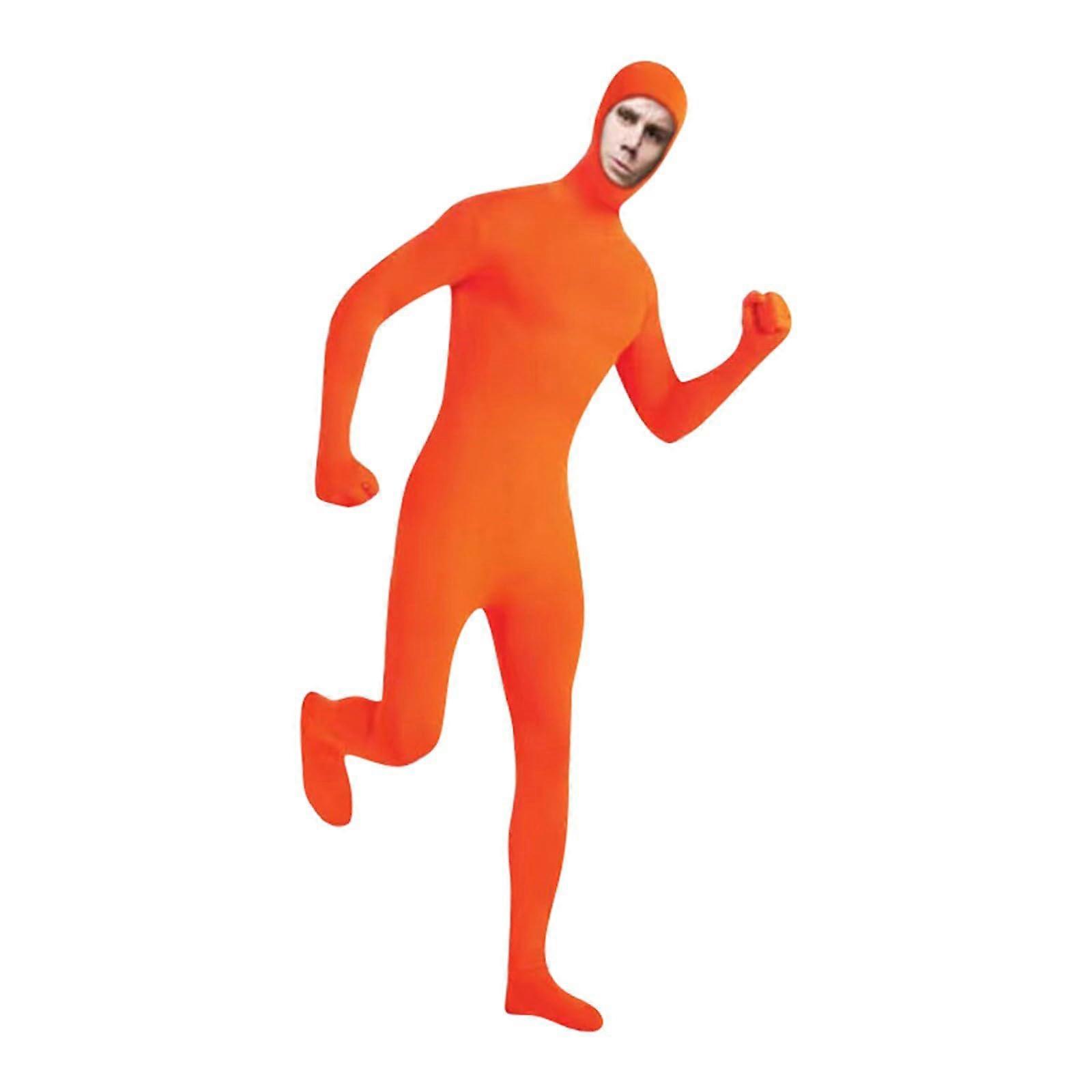 Aniler Costume Intero In Spandex Unisex Con Apertura Sul Viso E Cerniera - Taglia M, Nero