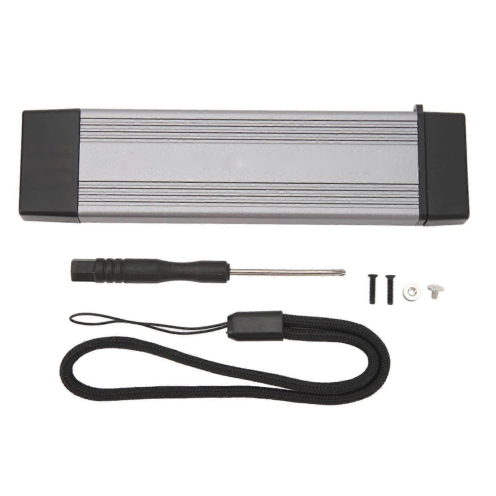 M.2 Nvme PCIE NGFF SATA SSD Enclosure USB3.2 Gen2 Type C 10Gbps Support 2TB Storage Aluminum Alloy SSD Enclosure Adapter