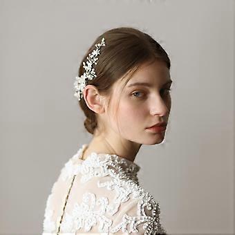 Vintage perle cristal mariée cheveux accessoire cheveux peigne latéral pour mariage de mariées