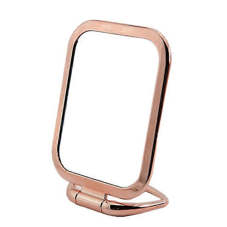 Double Sided Magnifying Makeup Mirror With Stand Rose Gold