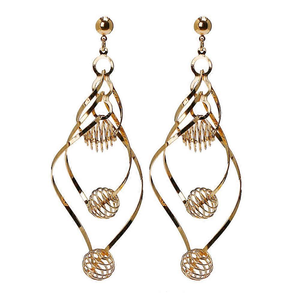 Ear Studs 18K Gold Galvanized Zircon