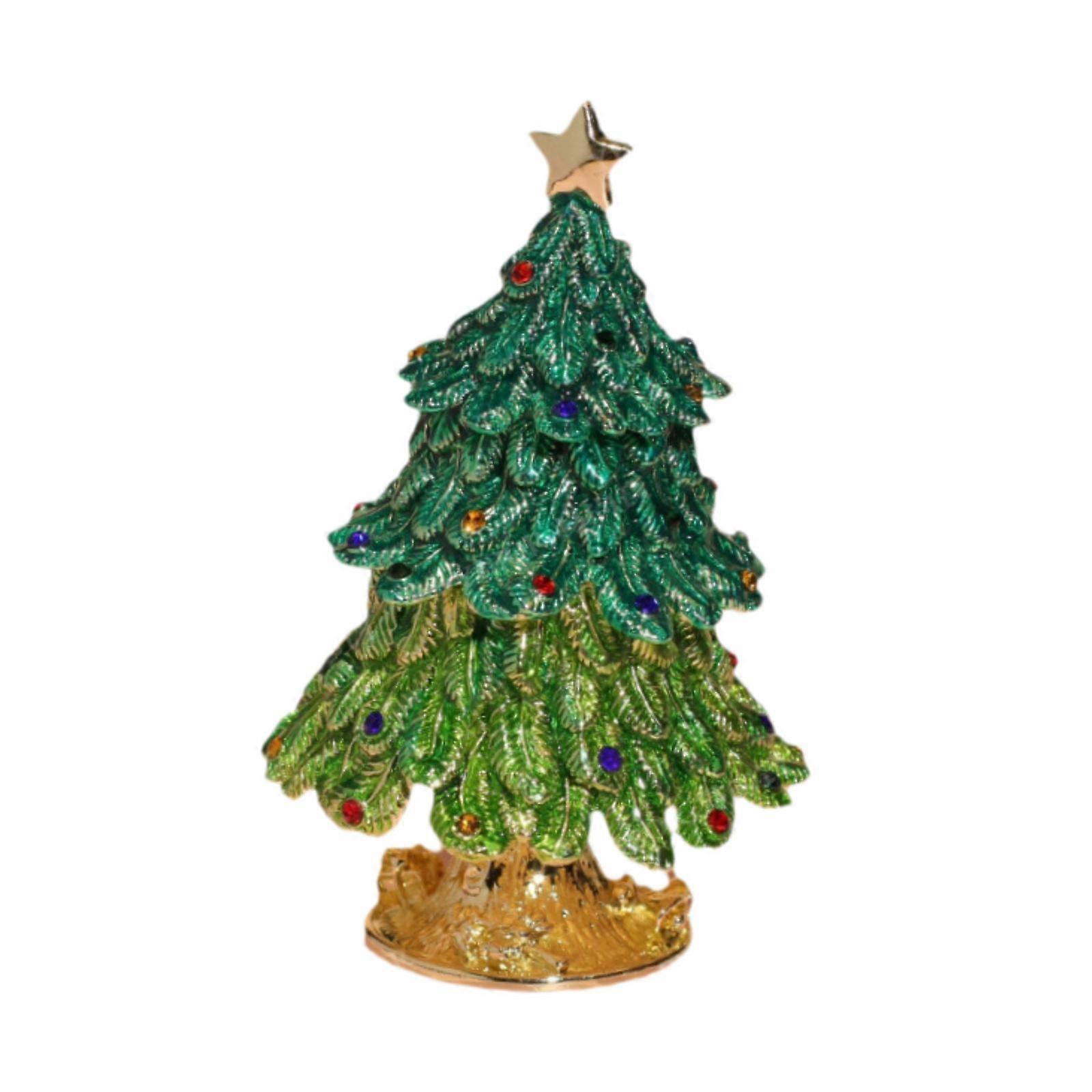 مربع المجوهرات الحرفية زخرفة مفصلي المينا تنظيم لسطح المكتب المنزل مضمد