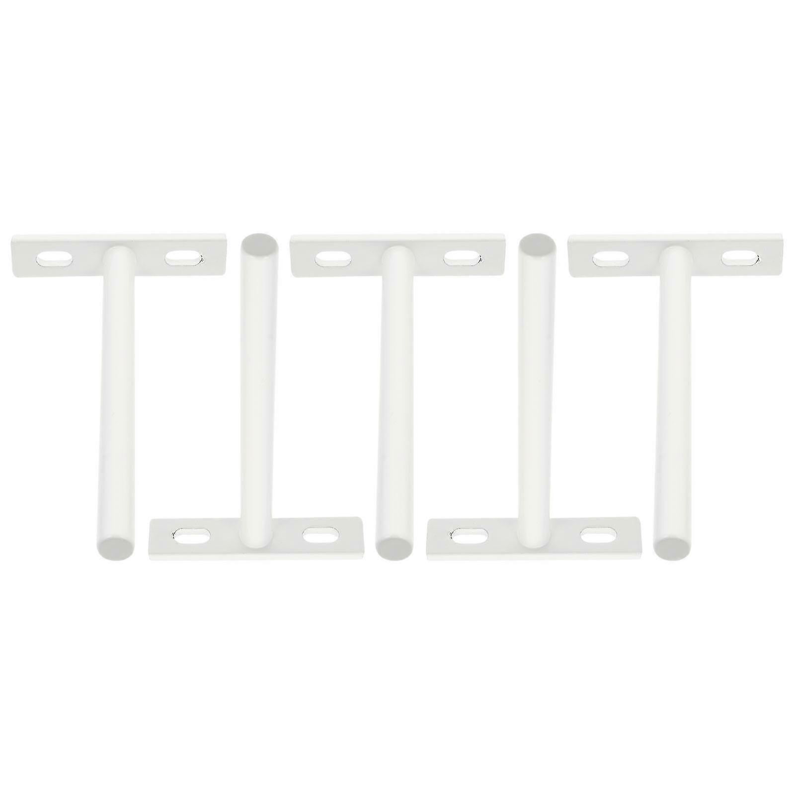 5pcs 5 Inch Floating Shelf Bracket Concealed Blind Shelf Wall Mount Support