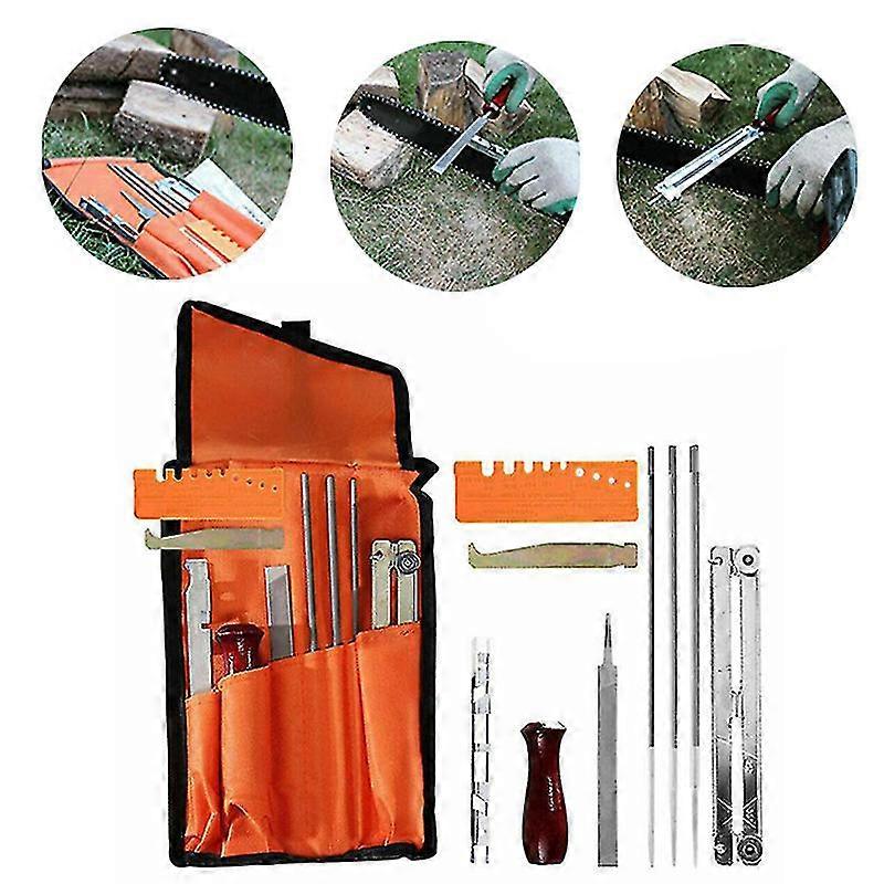 Portable Chainsaw Sharpening Kit Durable Chain Sharpen Saw Files Tool Chainsaw Sharpening File Filing Kit