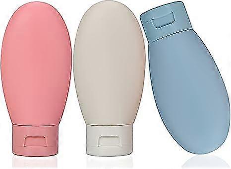 3 Pices Flacon Voyage,Flacon Vide Contenant Bouteille Voyage 60ml,Petites Bouteilles vides en Plastique pour Les Produits de Toilette de Voyage