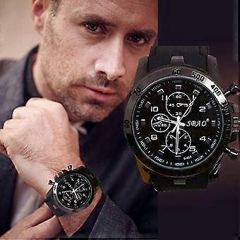 Uomo Moda Gentleman Lusso in acciaio inossidabile Sport analogico quarzo  moderno orologio da polso