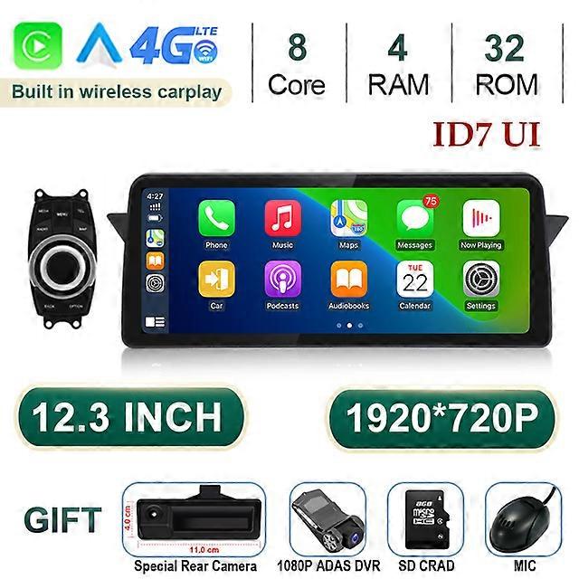 Android 12 1920*720P Screen Dvd Player 12.3 Inch For BMW X1 E84 2009 - 2015 Car Stereo Audio GPS Navigation Multimedia 8 Core BT