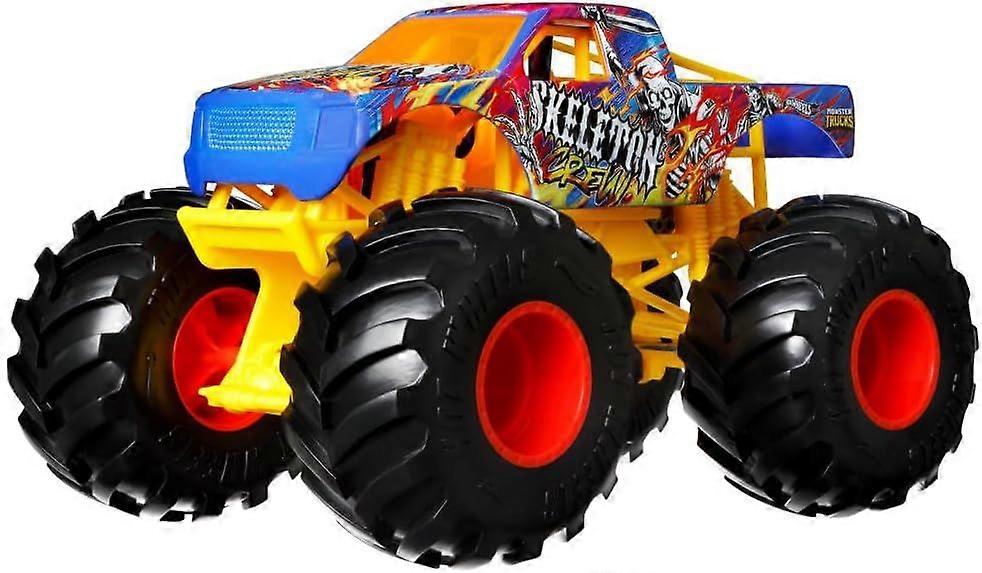 هوت ويلز - شاحنات الوحش كبيرة الحجم (طاقم الهيكل العظمي) لعبة أطفال