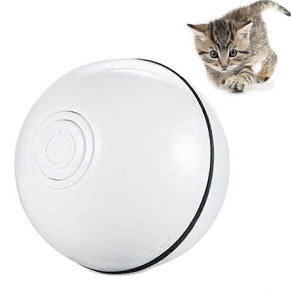 Interactive Cat Toys Ball With Led Light,360 Degree Self Rotating Ball