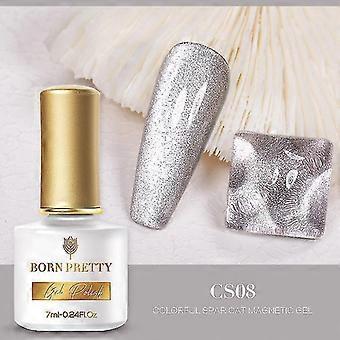 Ny färg Spar Cat's Eye Lim Quicksand Wide Pattern Cat's Eye Nail Polish Lim Fototerapi Lim, form -4