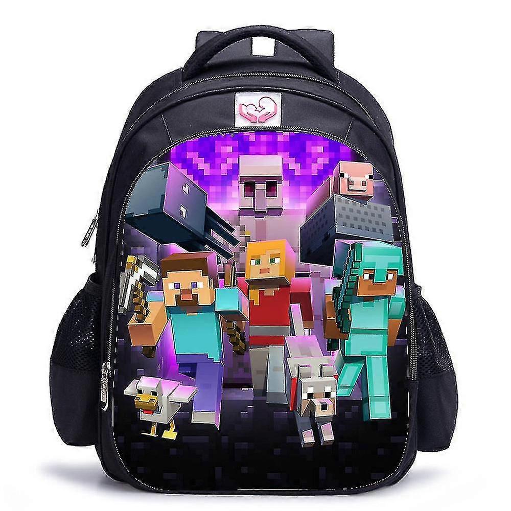 YYH-Minecraft waterproof children's backpackColor-3