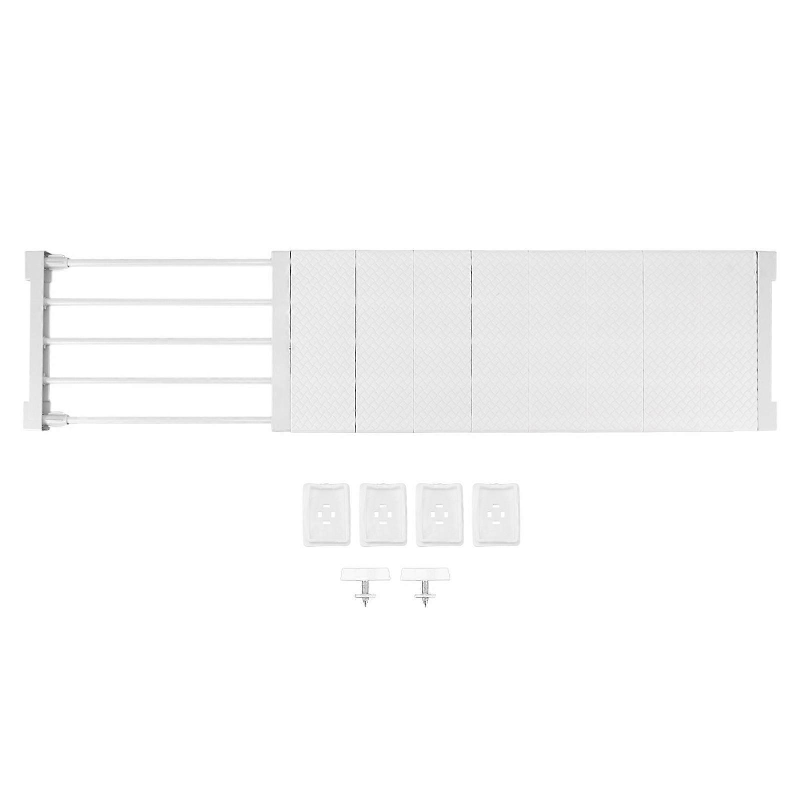 White Rattan Pattern Wardrobe, Layered Partition, Cabinet, Shoe Cabinet, Partition, Storage Rack, Nail Free Telescopic Storage Rack, Partition