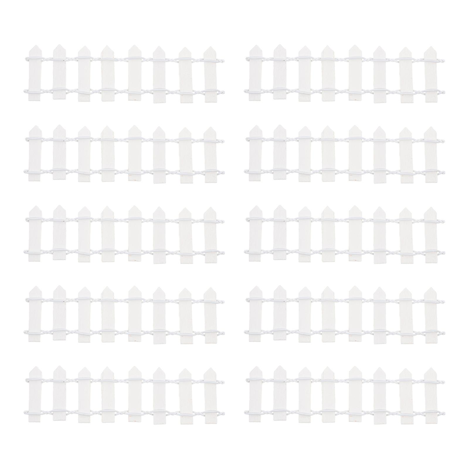 10 ks plot dekor mikro krajinný plot záhradný miniatúrny plot ozdobný mini záhradný plot dekoratívny plot