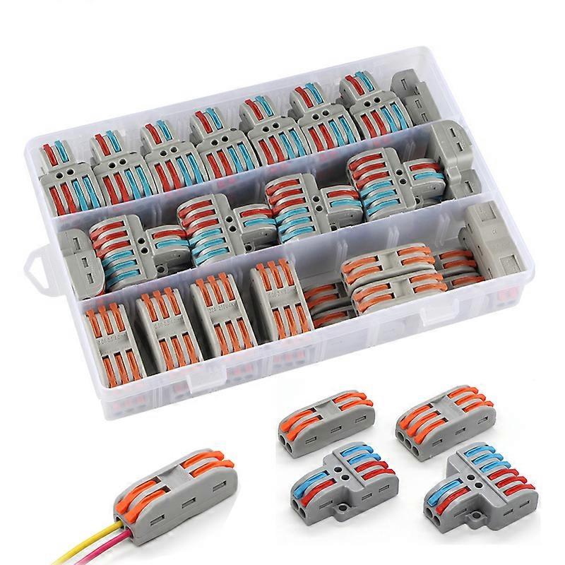 41Pcs Wire Connector Push Type Quick Connection Terminal Household Electrician