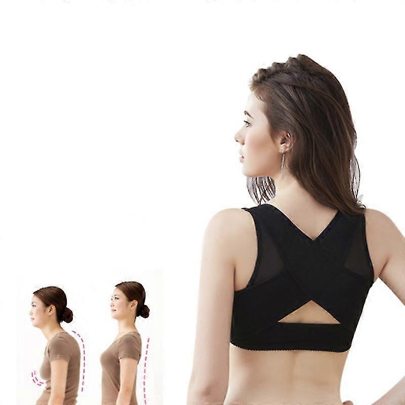 Chest Brace Up For Women Posture Corrector Shapewear Tops Back Brace Support Bra Shaper X-strap Vest