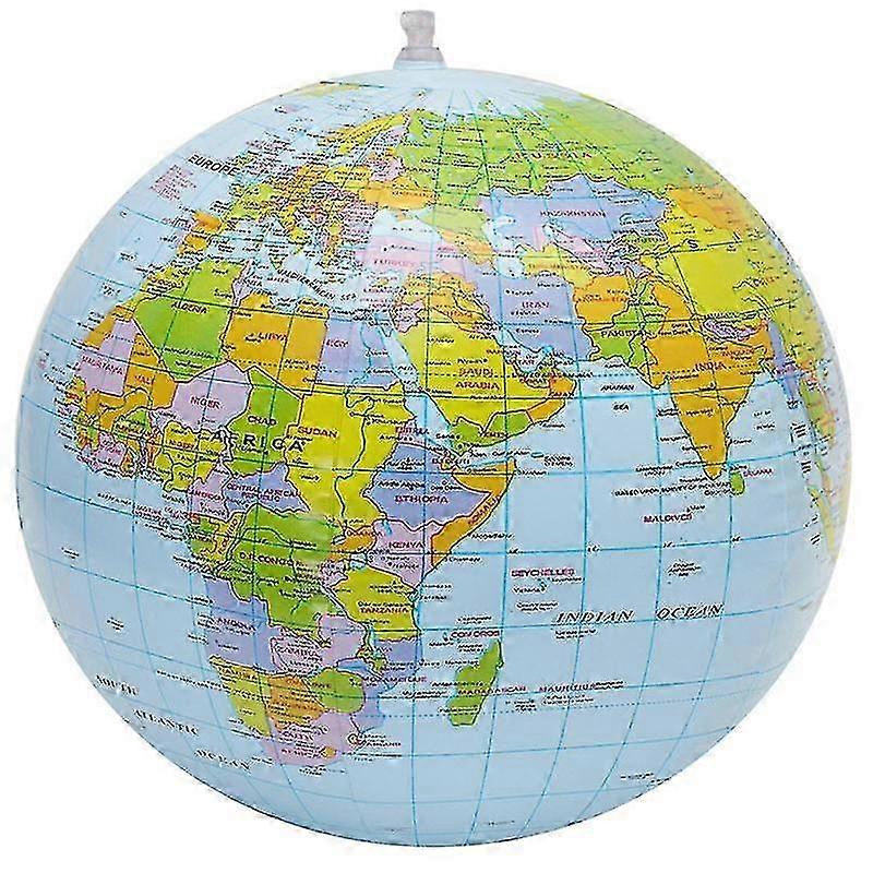 Inflatable Globe PVC World Globe Inflatable Earth Beach Ball for Beach Playing or Teaching