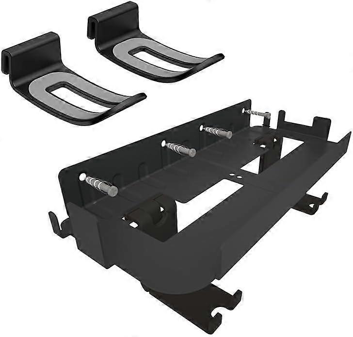 PS5 Wall Mount Kit Compatible with PS5 Digital/Disc Edition With Hooks to Store VR Glasses, Headset, PS5 Controllers