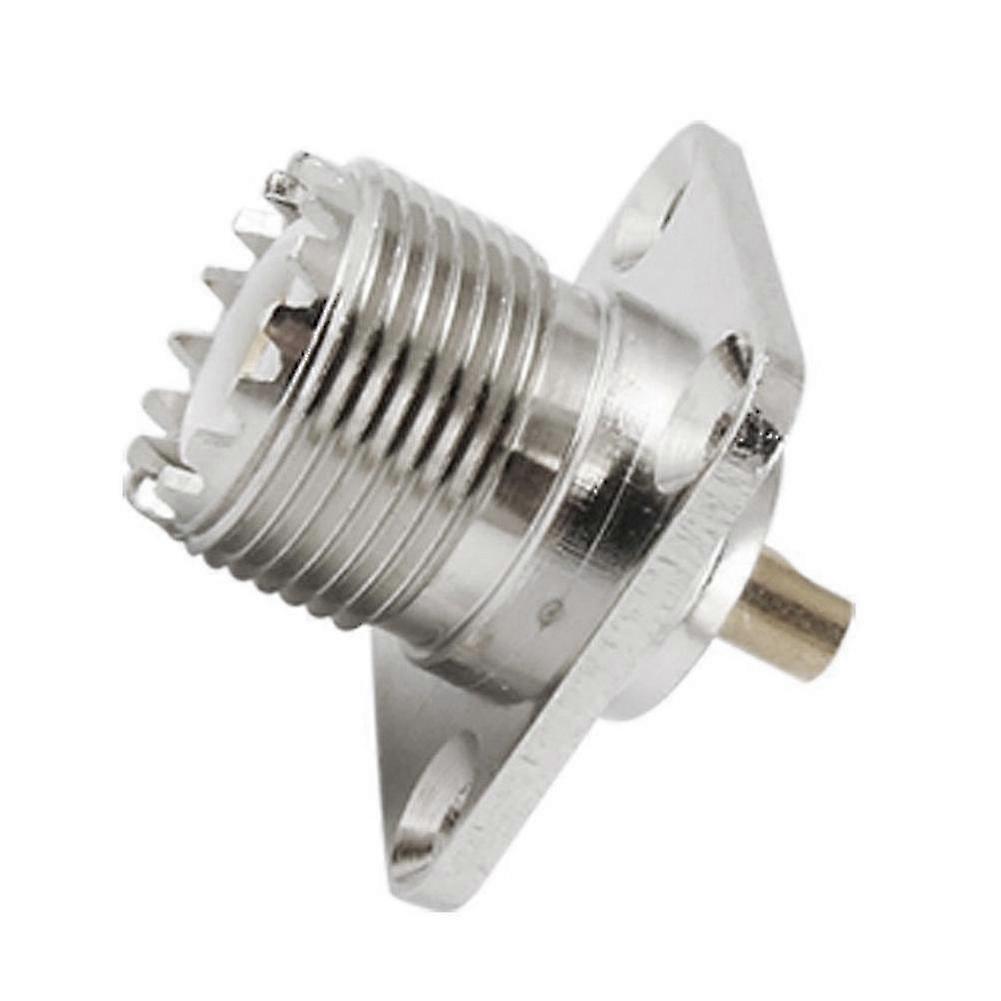 10x Uhf Female So239 Panel Chassis Mount Solder Cup Rf Connector