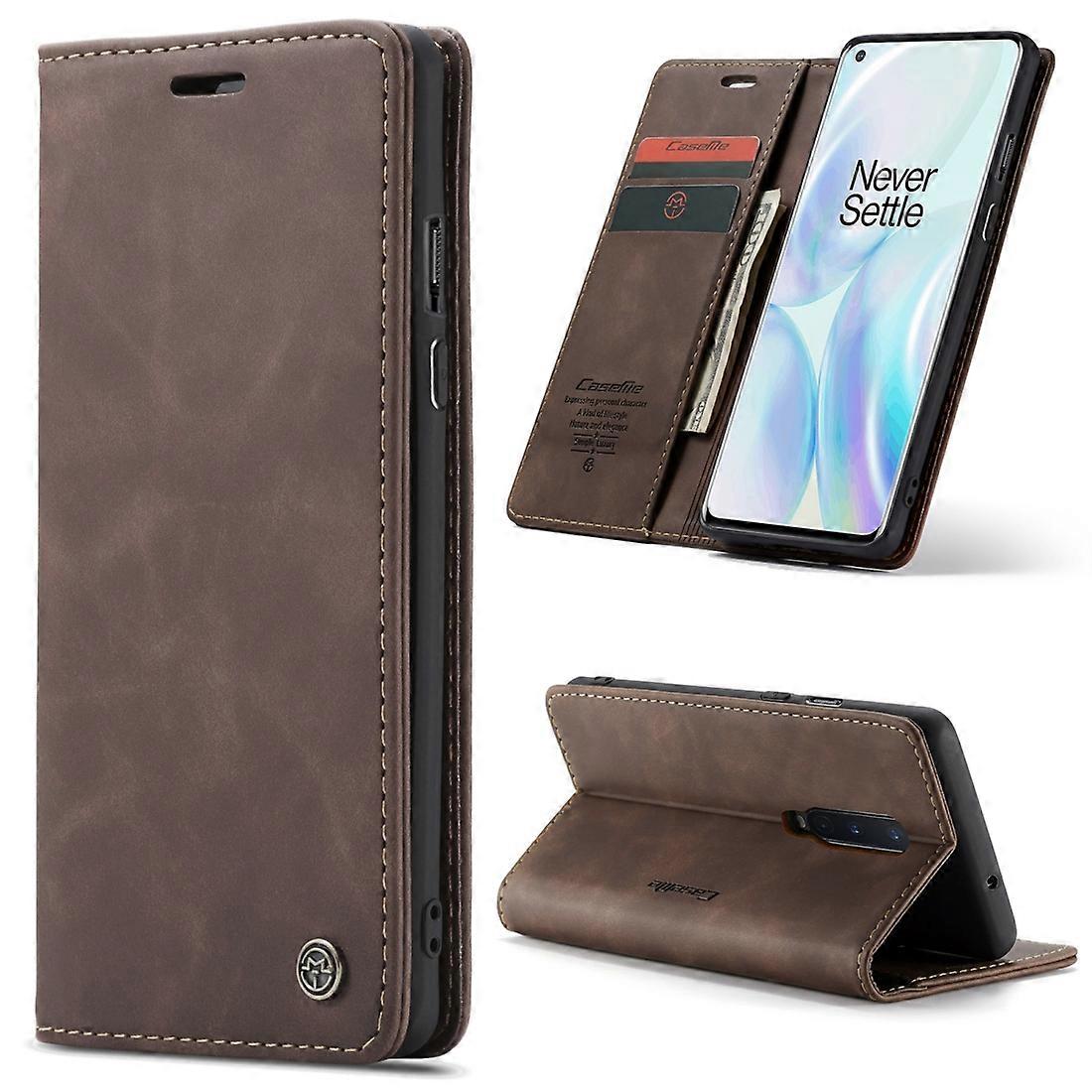 For OnePlus 8 CaseMe Leather Case