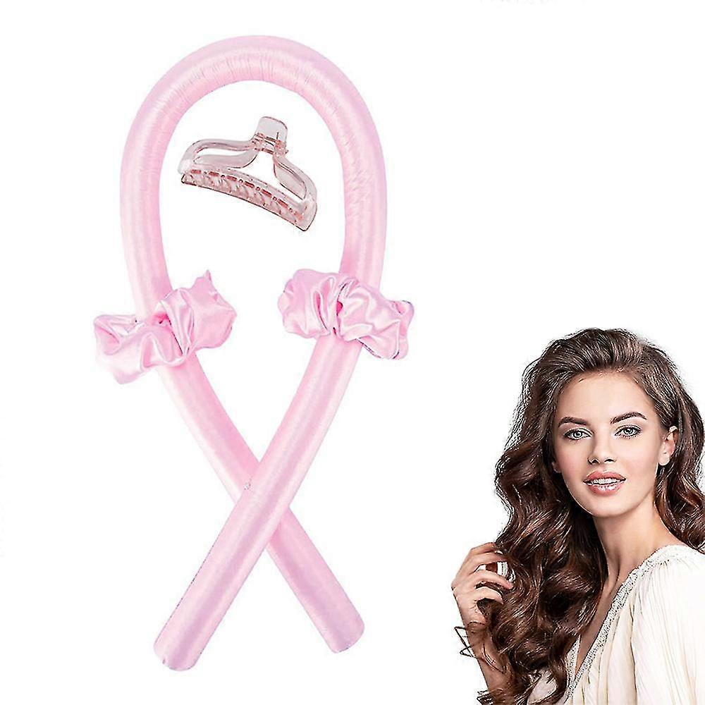 Non-heat curl bar head band, non-heat curler with hair band hair clip overnight curler