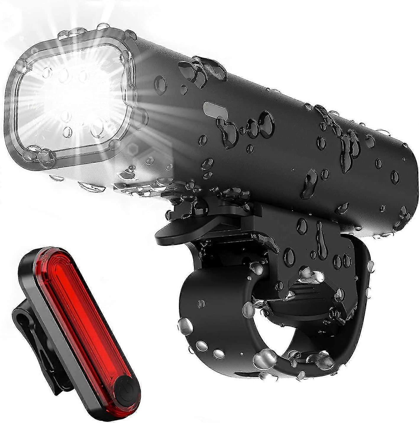 Bicycle Light Led Set Bicycle Light Usb Rechargeable Bicycle Light Waterproof Gift