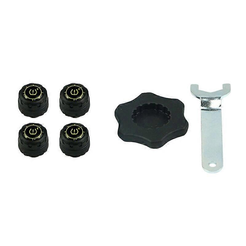 Smart Car Tire Pressure Monitoring System TPMS Phone Bluetooth-compatible 5.0 Security Alarm Tyre Sensor Car Safety 4pcs
