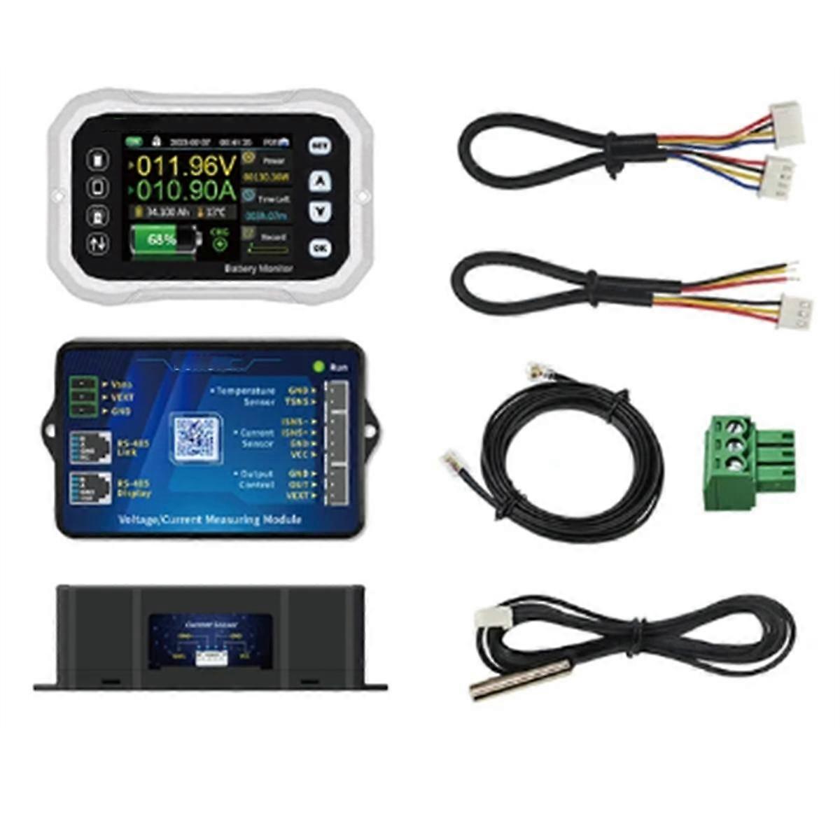 KH140F Bluetooth Battery Monitor 0-120V 400A Voltage Current Tester Capacity Indicator RV Battery VA Coulomb Meter