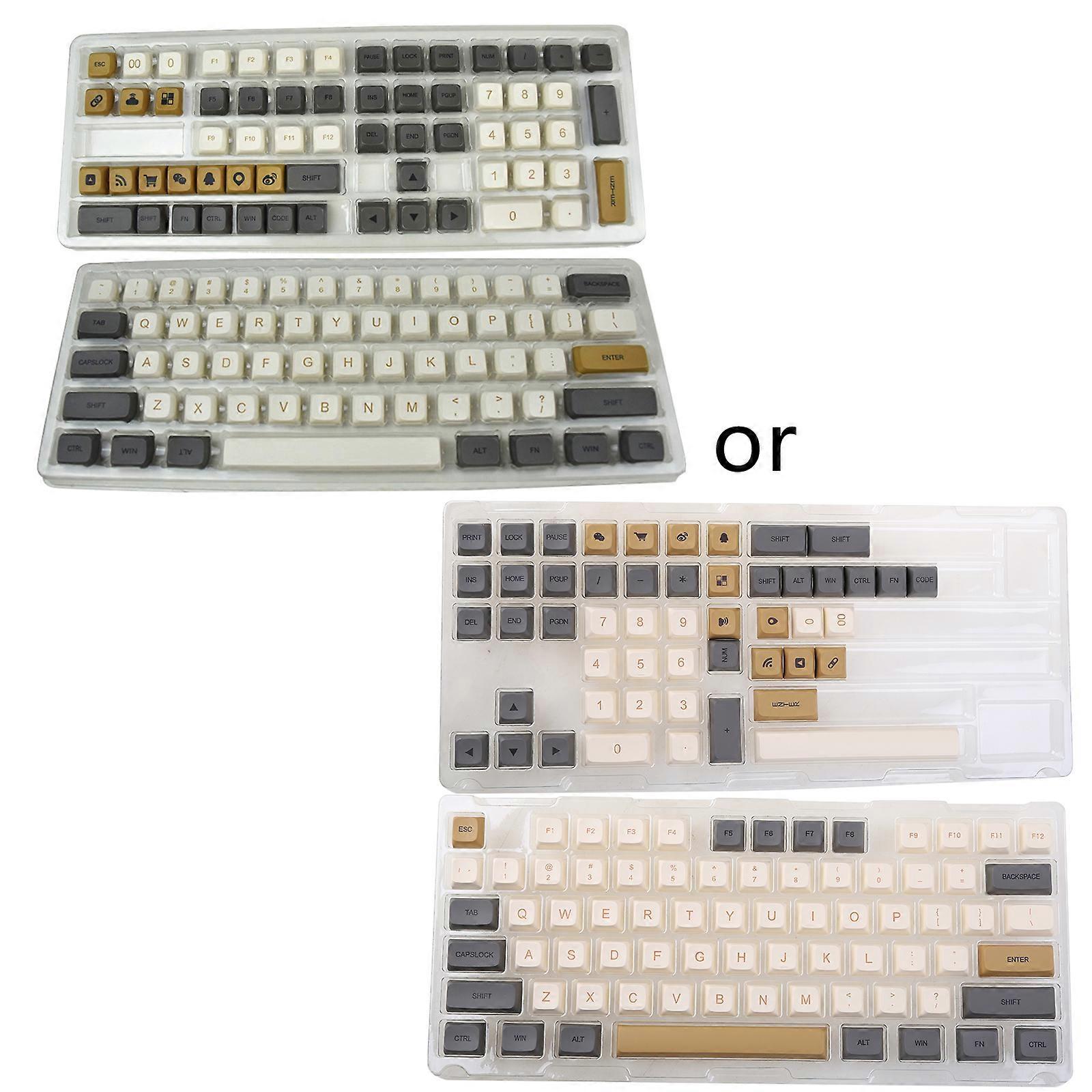125 Keys PBT Dye Sublimation Keycaps for Mechanical Gaming Keyboard MX Switches