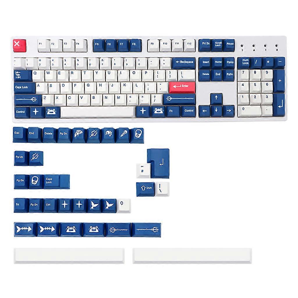 Iso lay-out keycap kersen profiel 138 toetsen kleurstof ondergedompeld keycap voor cherry MX Switch