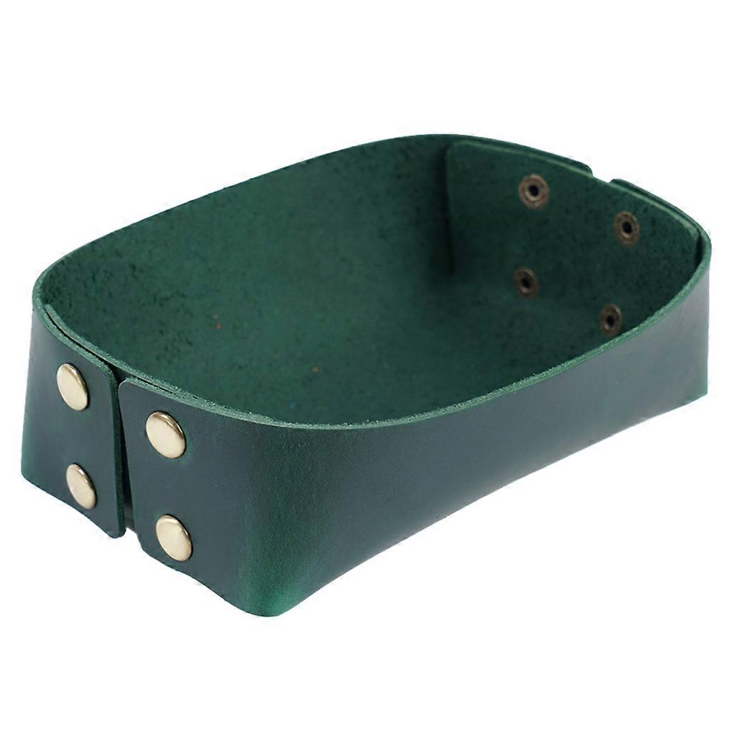 Dice Tray-Desktop Storage Box Leather Tray Valet-Tray for Key Coins Wallet-Rings