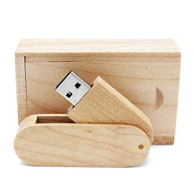 USB Flash Drive,Premium USB2.0 Flash Drive, 16GB/32GB Solid Wood USB Flash Drives High Speed Data Storage Memory Stick Pendrive with Box
