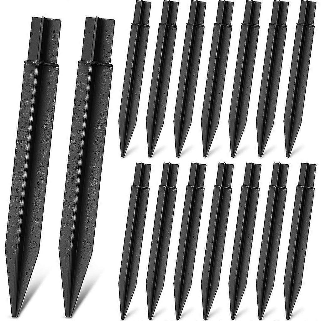Pack Of 16 Plastic Ground Spikes Stakes Solar Lights Spikes Replacement Abs