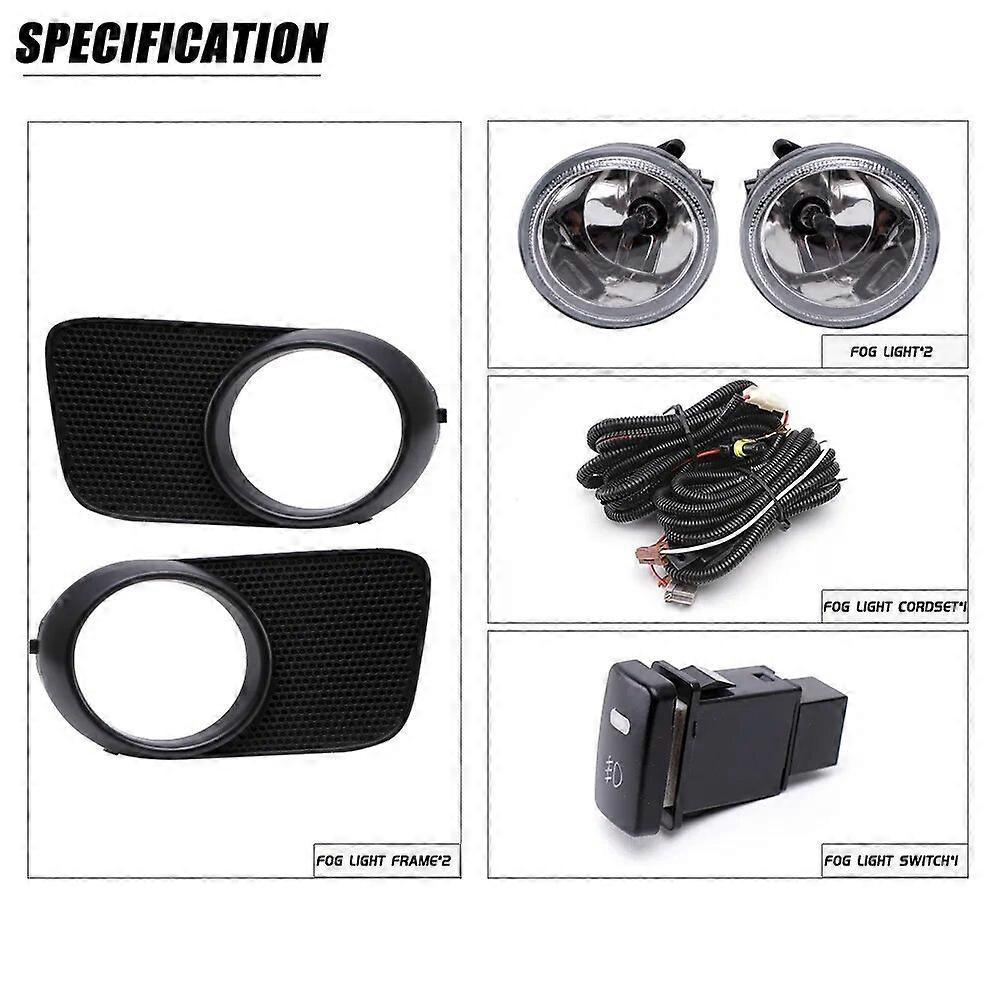 For Toyota Wish 2003 2004 2005 2006 2007 2008 Front Fog Lights Car Styling Spot Light Fog Lamps With Switch - 1SET