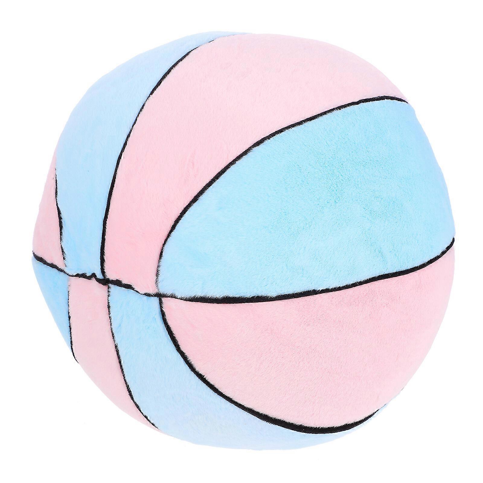 Basketball Shape Plush Pillow Basketball Pillow Plush Pillow Fluffy Football Pillow